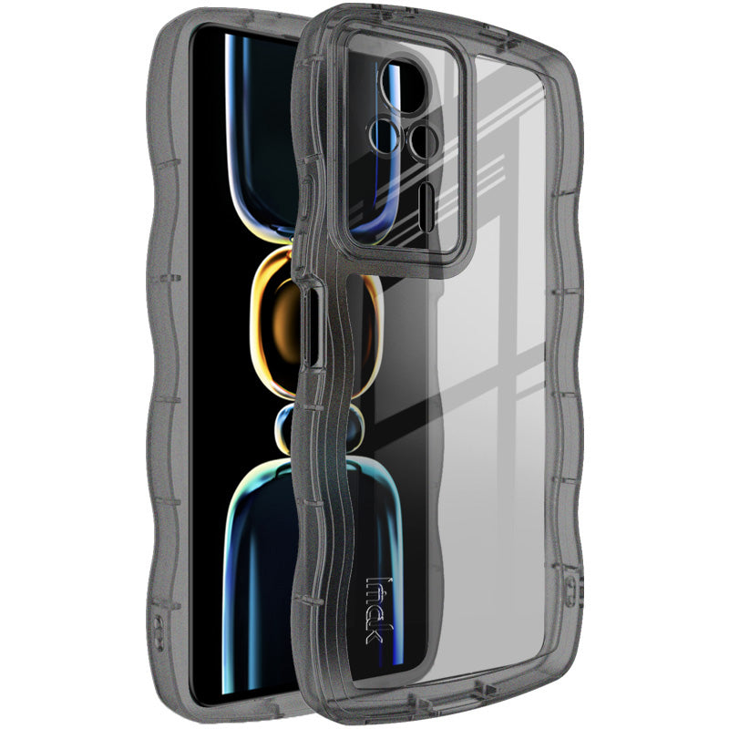 IMAK UX-8 Series For Xiaomi Redmi K60E 5G Wavy Shape Edge Phone Cover Shockproof Case Soft TPU Clear Anti-Scratch Protective Shell IMAK UX-8 Series For Xiaomi Redmi K60E 5G Wavy Shape Edge Phone Cover Shockproof Case Soft TPU Clear Anti-Scratch Protective Shell